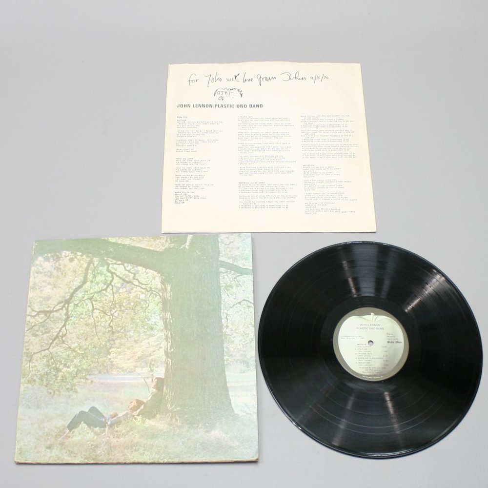 John Lennon & The Plastic Ono Band Yoko Vinyl LP Record Album 1970 Apple SW 3372